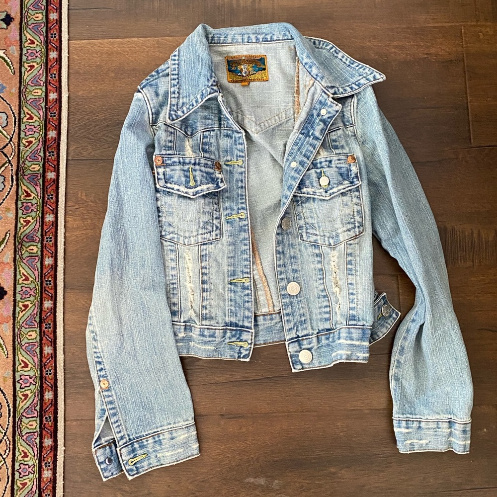 True Religion Distressed Jean Jacket
